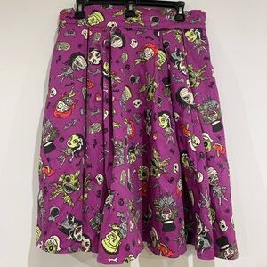 Laura Byrnes California Little Jun Skirt in Monster Mayhem Print
